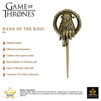 Game of Thrones Hand des Königs Brosche