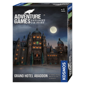 Kosmos Grand Hotel Abaddon - Adventure Games - spannendes Brettspiel mit Mystery-Abenteuer im Hotelsetting.