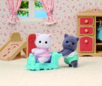 Sylvanian Families Persian Cat Twins 4cm 2 Stück