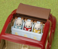 Sylvanian Families Drillings-Kinderwagen mit Sonnenschutz