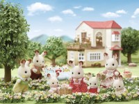 Sylvanian Spielfiguren Schokoladenhasen Familie