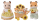 Sylvanian Families Hamster Familie mit Kinderwagen und Blumenstrauß 5-8cm