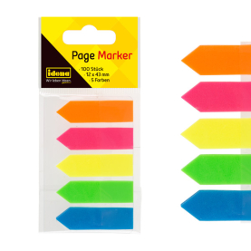 Bunte Pfeil Page Marker in 5 Farben für Bücher und Notizen.
