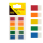 Bunte Registerstreifen in 5 Farben für eine perfekte Organisation von Dokumenten und Notizen.