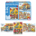 Puzzle-Set mit je 3 Motiven: Feuerwehr und Polizei, je 24 Teile, für Kinder ab 3 Jahren.