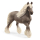 Graue Schleich Farm World Stute aus Kunststoff mit realistischer Bemalung und einer Größe von 11cm.
