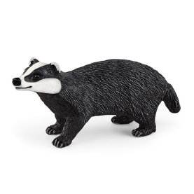 Brauner Schleich Dachs aus der Wild Life Kollektion, 3,4 cm groß und detailgetreu gestaltet.