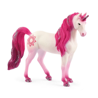 Handbemaltes Schleich Bayala Stute Mandala Einhorn aus...