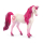 Handbemaltes Schleich Bayala Stute Mandala Einhorn aus Kunststoff, 11cm groß.