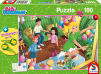 Buntes Puzzle Geburtstagsparty Bibi Blocksberg mit 100 Teilen und detailreichen Motiven