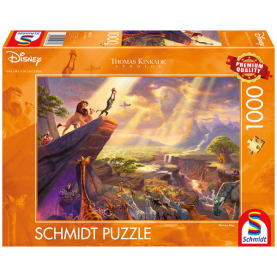 1000 Teile Puzzle König der Löwen von Schmidt, detailreiches Motiv aus dem Disney-Film.