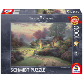 1000-teiliges Puzzle Spirit Cottage des Hirten von Schmidt mit detailreichem Motiv und hoher Qualität.