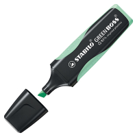 Gelber Textmarker von Green Boss in Pastell-Minzgrün...