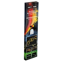 Knicklicht-Brille in Schwarz, Rot und Gelb für...