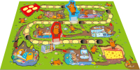 Blaue Maus-Mausefalle aus Holz mit lustigem Design...