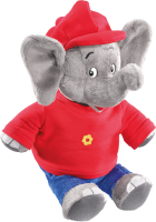Plüschfigur Benjamin Blümchen mit roter...