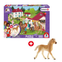 100-teiliges Schmidt Puzzle Auf dem Reiterhof mit...