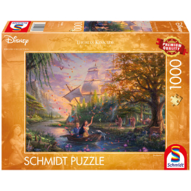 1000-teiliges Schmidt Puzzle mit Disney Motiv von Pocahontas. Ideal für Puzzle-Fans und Disney-Liebhaber.