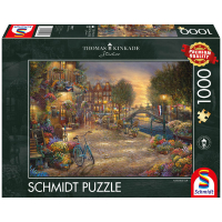 Puzzle mit 1000 Teilen von Amsterdam mit bunten...