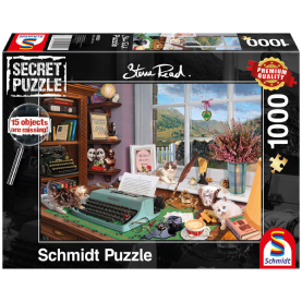 Puzzle mit 1000 Teilen, Motiv: Am Schreibtisch, von Schmidt Spiele.