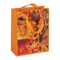 Bunte Geschenktasche mit Herbstmotiv, Maße...