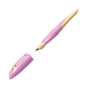 Anfängereffüller EasyBirdy in Pink/Aprikose mit einstellbarer Passform und weichem Material.
