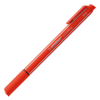 Leuchtend roter Filzstift mit praktischem Drehmechanismus.