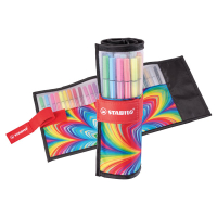 Bunte Fasermaler mit Pinselspitze in der Art Edition, Set...