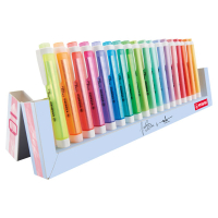 Buntes Textmarker-Set mit 18 verschiedenfarbigen Markern...
