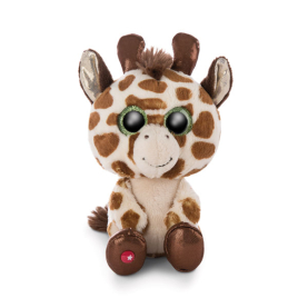 Plüschiger Glubschi-Schlenker in Form einer 15cm großen Giraffe namens Halla.
