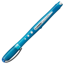 Blauer Tintenroller mit farbenfroher Optik und angenehmem Schreibgefühl.