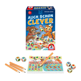 Würfelspiel Auch schon clever - nominiert als Kinderspiel 2022, für spannenden Spielspaß.