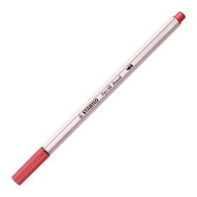 Rostroter Filzstift Pen 68 Brush für kreative Projekte mit variabler Pinselspitze und intensiver Farbe.
