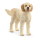 Miniatur Golden Doodle Figur aus der Schleich Farm World Kollektion, handbemalt und detailgetreu gestaltet.