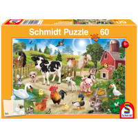 Puzzle Animal Club Bauernhoftiere 60 Teile -...