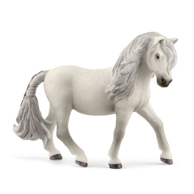 Braune Schleich Islandpony Stute Figur aus Kunststoff, detailgetreu bemalt, 9,2 cm groß.