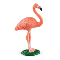 Rosa Flamingo-Figur aus der Schleich Wild Life...