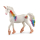 Buntes Schleich Bayala Stute Regenbogeneinhorn aus Kunststoff, 10,9cm groß, detailreich gestaltet.