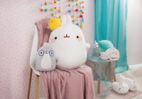 Gelbes Plüsch-Küken Molang mit 12cm Größe und niedlichem Piu Piu-Sound