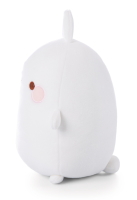 Plüschiger Molang Hase in Weiß, 16cm groß, kuschelweicher Stoff und süßes Design.