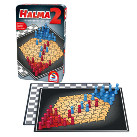 Schmidt Reisespiel Halma für 2 Personen, kompakt und ideal für unterwegs.