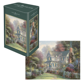 500-teiliges Puzzle Victoria Garden II von Schmidt, mit detailreichen Blumenmotiven in lebendigen Farben.