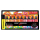 Farbenfrohe Textmarker-Set von Boss Original in warmen Farbtönen.