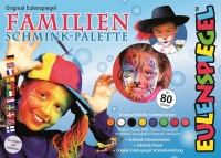 Pfirsichfarbene Schminkpalette mit 8 Farben, Schwamm und...
