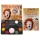 Bunte Schminkpalette mit 8 Tiermasken-Farben, Schwamm und Pinsel.