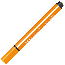 Orangefarbene Filzstifte Trio Scribbi mit extra-breiter Spitze für kreative Kunstwerke.