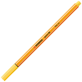 Gelber Fineliner Point 88 mit feiner Spitze und hoher Farbintensität.
