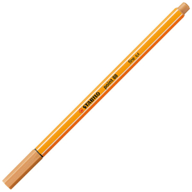 Gelber Fineliner Point 88 in dunklem Ocker mit feiner Spitze für präzises Schreiben und Zeichnen.
