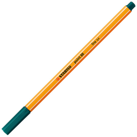 Grüner Fineliner Point 88 mit feiner Spitze und tannengrüner Farbe.