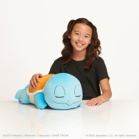 Plüsch Schiggy in Schlafposition, 45 cm groß, original lizenziertes Pokémon-Produkt